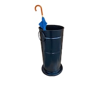Galvaniz Metal Siyah Boyalı Şemsiyelik 28 52 Cm Siyah