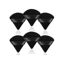 Mufunye 6 Adet Üçgen Pudra Puf, Makyaj Puf, Yüz Pudrası İçin Pudra Pufları, Üçgen Makyaj Kadife Puf, Makyaj