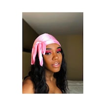 Pembe Unisex Durag Sokak Stil Hip-hop Bandana Pembe Pembe