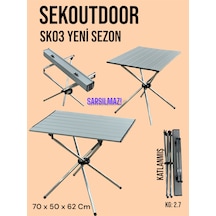 Sekoutdoor Sk03 Alüminyum Katlanır Kamp Masası Gümüş Sekoutdoor Sk03 Alüminyum Katlanır Kamp Masası Gümüş