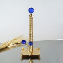 Selim Dekor Kristal 32 cm Havluluk Mavi