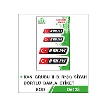 Motosiklet Sticker Kan Grubu B Rh + A