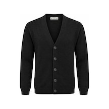 Classics Men Günsa Comfort Fit Erkek Tam Düğmeli Triko Ceket - 7832 Siyah