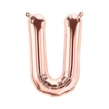 Rose Gold Folyo Balon 16" Inç 40 Cm U Harfi