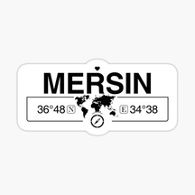 Mersin Gps Harita Sticker Oto Araba Yapıştırma 17Cm