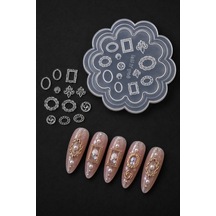 Nail Art Silikon Kalıp 3d Nail Art Desen Kalıbı, Tırnak Süsleme Desen Charm Tırnak Çarm 68