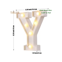 Tl Alfabe Mektubu Led Gece Lambası Lambası Açık Ev Kulübü Düğün Parti Duvar Dekor Y Sıcak Beyaz