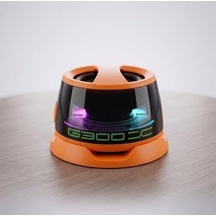 G300 Mıknatıslı Bluetooth Hoparlör Stand 5w Led Işıklı 5.4 Orange 1