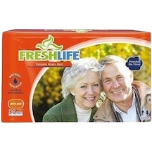 Freshlife Bağlamalı Yetişkin Hasta Bezi Orta Boy M 30'Lu Freshlife Bağlamalı Yetişkin Hasta Bezi Orta Boy M 30'Lu