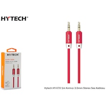 Hytech Hy X70 1M Kırmızı 3.5Mm Stereo Ses Kablosu