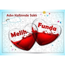 Sevgililer Günü Hediyesi - Adın Kalbimde Saklı Puzzle - Yapboz