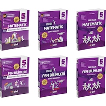Gizli 2025 5. Sınıf Matematik + Fen Alıştırmalı + Usta İşi Soru + Gizli Kuşak Seti 6 Kitap Güncel Müfredat