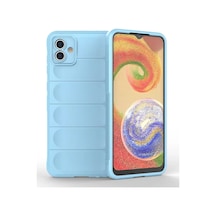 Newface Samsung Galaxy A04 Kılıf Optimum Silikon - Sky Blue Açık Mavi
