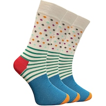 3 Çift Erkek Çorap Renkli Soket Erkek Çorabı (009)