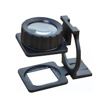 Tekstilciler Için Kumaş Kontrolü Büyüteç Katlanan Metal 15x Büyütme