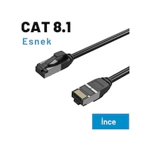 Irenıs 2 Metre Cat8 İnce Ftp Lsnh Ethernet Patch Kablo