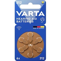 Varta 312 Numara Kulaklık Cihazı Pili 6'lı Paket