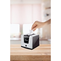 Flora Modern Peçetelik, Dekoratif Peçete Dispenseri Ve Düzenleyicisi F290 Beyaz