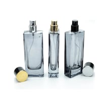 Parfüm Şişesi 50 ML 5 Adet Siyah Boyalı Tower Model