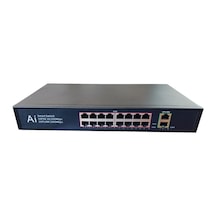 Ai Smart 1820GB Poe16 16 Port 10/100/1000 Mbps 250W Poe Switch 2 Uplink - 16 Port Poe Switch