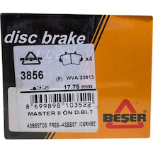 Beşer 3856 Ön Fren Balatası Master Ii-Movano 01-10