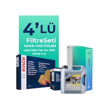 Renault Symbol 1.2 Benzin Filtre Bakım Seti Liqui Moly Motor Yağlı 2014-2021 4 Lü 8200BKMFLSHNGFL18888