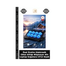 Özel Üretim Elektronik Cihaz Altlığı Bilgisayar Altı Laptop Soğutucu Cf13 Siyah