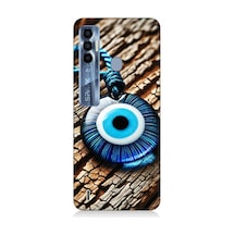 Tecno Spark 7 Pro Uyumlu Nazarlıkta Ahşap Koruma Gücü Desenli Silikon Kılıf Çok Renkli