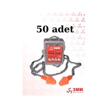 3mk-kt24 Çam Tipi Kordonlu Kulak Tıkacı 50 Adet