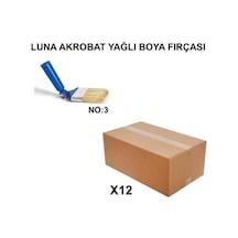 Izmir Fırça Arge Toptan Luna Akrobat Yağlı Boya Fırçası No 3 - 12 Adet