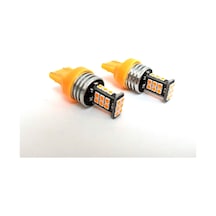 Femex T20 7440 7443 Tek Duy Çit Duy 3030 Chip 24Smd Turuncu Led T