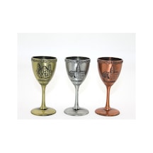 2 Adet Yöresel Metal Kadeh Bardak Metal Tasarım 10 4,5 Cm Ölçü, İçki Servisi İçin Kadeh, Shot Glass