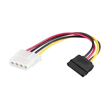 30 cm 4 pin molex dişi to 15 pin dişi sata power kablo