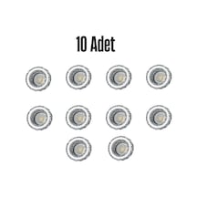 Ct-6584 Berfin Cam Spot Ampülsüz 10 Adet Beyaz