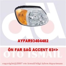 FAR SAĞ + SİNYAL ACCENT ADMIRE 03-04  SARI