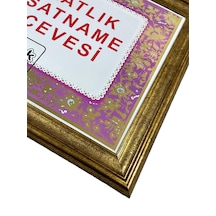 Avukatlık Ruhsatname Çerçevesi - 33x48 - Hakiki Camlı Ruhsat Çerç