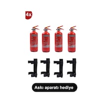 Yangın Tüpü Söndürücü Askısı Plastik 4 adet , 1 kg 4 Adet Araç Tü