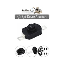 Mini Anahtar Arapuar Çıtçıt Anahtar 1 Adet Siyah Elektrik Devresi İçin Açma Kapama Düğmesi Deney On / Off Siyah Anahtar