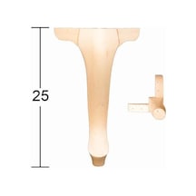Lükens Ayak 25Cm Doğal Ağaç Ft-04