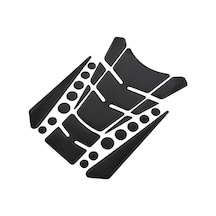 Siyah 3d Gaz Yakıt Koruyucu Motosiklet Tank Pad Çıkartma Honda Yamaha Suzuki İçin