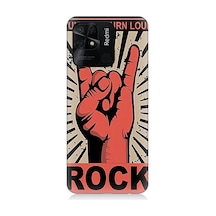 Xiaomi Redmi 10c Uyumlu Rock Müzik Desenli Silikon Kılıf