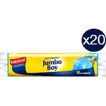 Koroplast Güçlü Jumbo Boy Çöp Torbası 20 Adet Mavi 80 x 110 CM