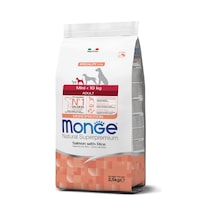 Monge Mini Adult Tek Proteinli Somonlu Pirinçli Yetişkin Köpek Maması 2,5 Kg