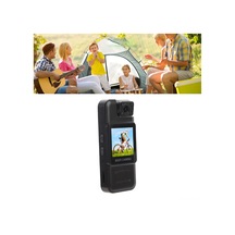 Geeroyoo Giyilebilir Mini Kamera 4k Çözünürlük 130 Geniş Açı 180 Döner Lens Hareket Algılama Döngü Kayıt 1.3" Ekran Sırt Klipsi