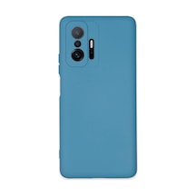 Xiaomi Mi 11t Pro Kılıf Nano İçi Kadife Silikon - Mavi 0.2M-Çok Renkli