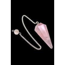 Erilsa Sertifikalı Aaa+ Kalite Pembe Kuvars Taşı Pandül Sarkaç - 4 Cm Çok Renkli