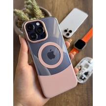Apple iPhone 14 Pro Max Magsafe Uyumlu Mika Sararmaz Kılıf Soocase720 Pembe