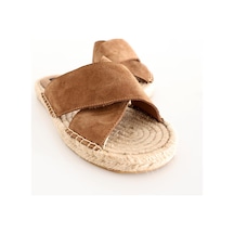 5in1Canpolat Bal Espadril Terlik 24112-bal Açık Kahverengi