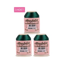 3 Adet Altınbaşak Oya Ve Dantel İpi 20 Gr - Royaleks - No: 137 Çok Renkli