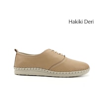 Gönderi(R) Gönderi R Bağcıklı Hakiki Deri Comfort Ayakkabı Nude